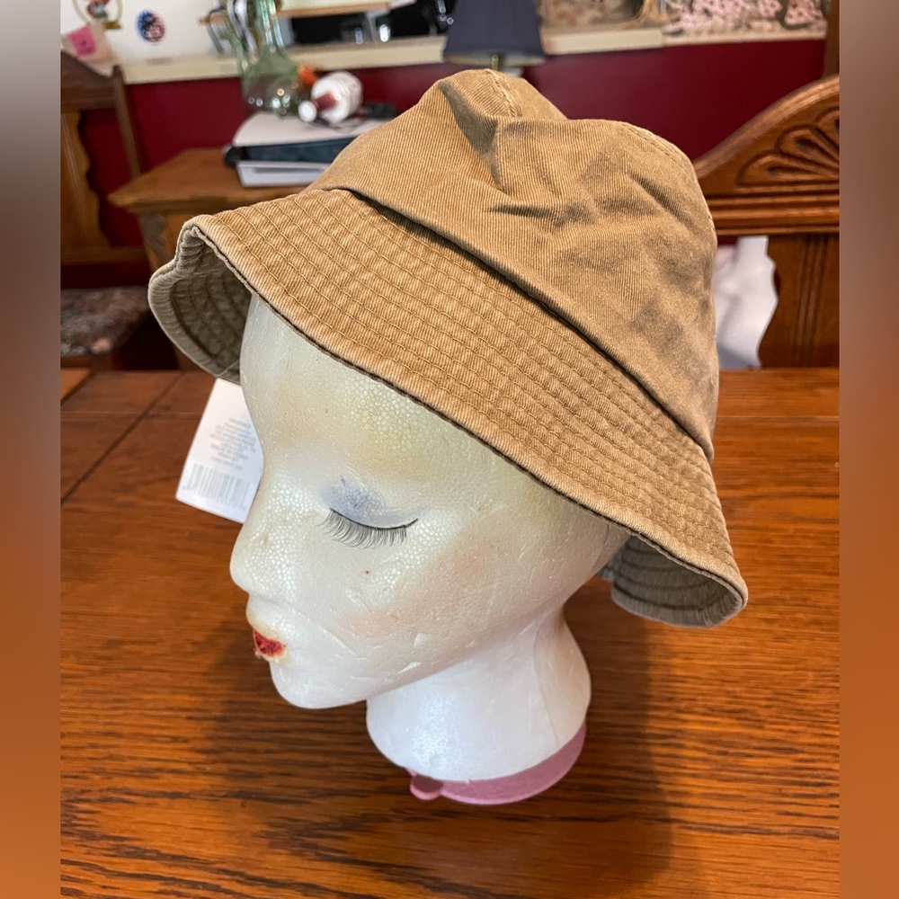Men's Twill Bucket Hat in Tan